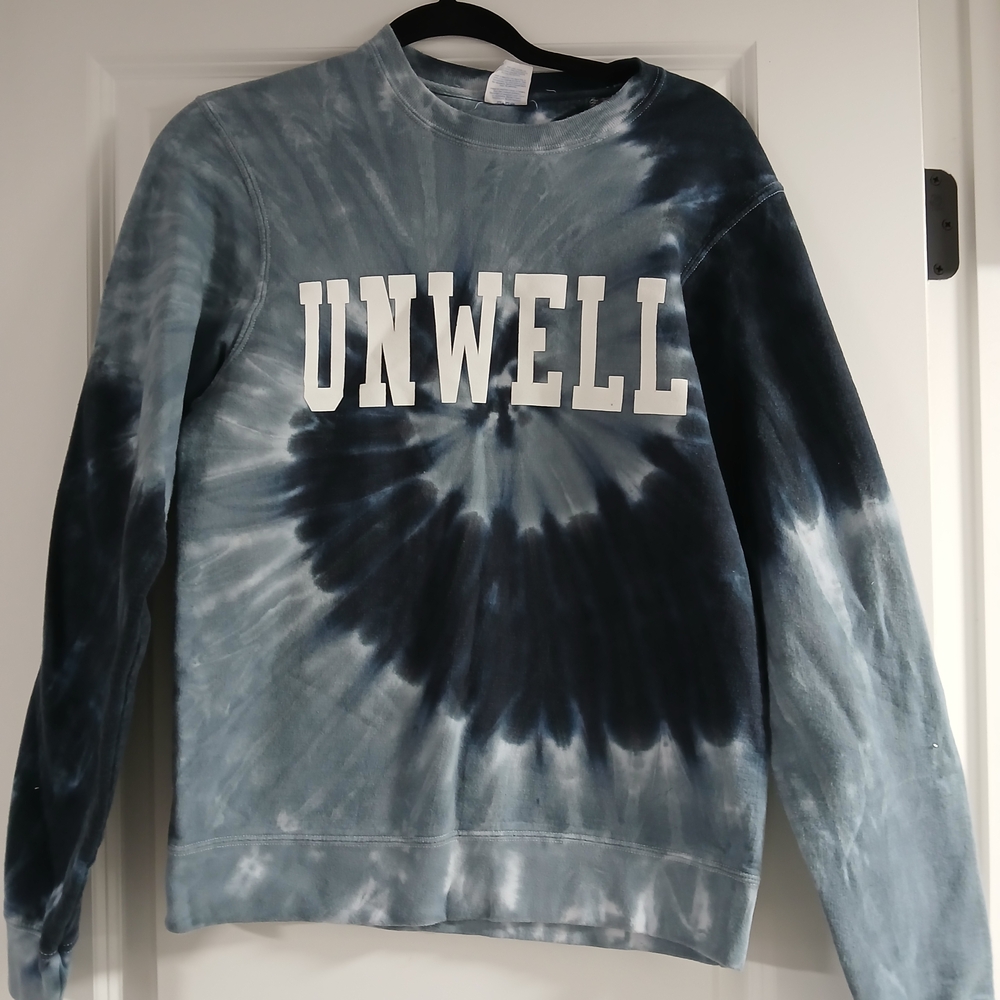 Port and Company Blue Tie-Dye Sweatshirt